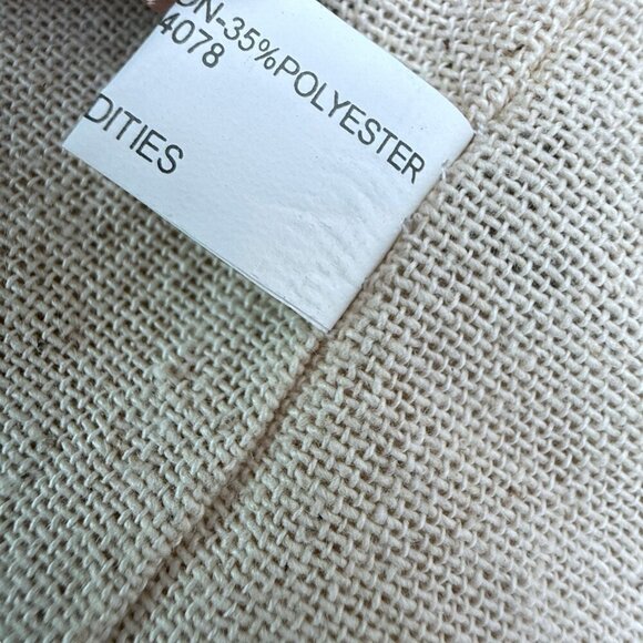 Christmas Wine Bottle Bags Angel and Snowman Cotton Blend Burlap w/ Charm Ties - Picture 7 of 7